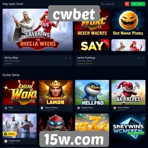 Evolução dos jogos disponíveis no cwbet